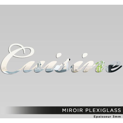 Miroir Plexiglass - Cuisine - 10x40 cm