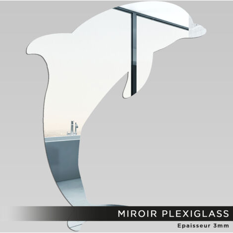 Miroir Plexiglass - Dauphin - 10x15 cm