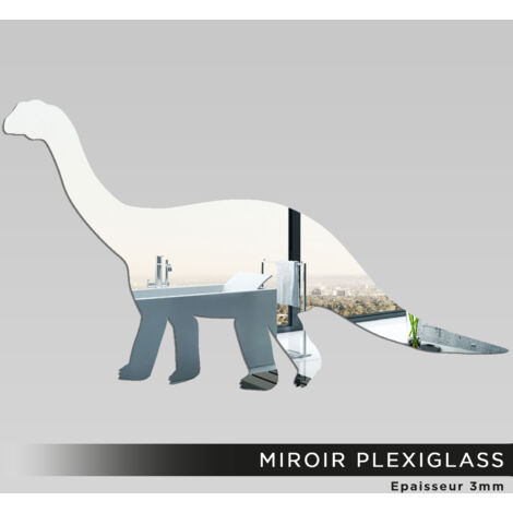 Miroir Plexiglass - Dinosaure - 34x60 cm