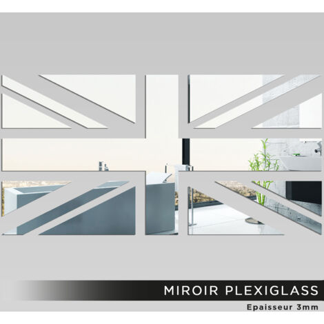 Miroir Plexiglass - Drapeau anglais - 40x80