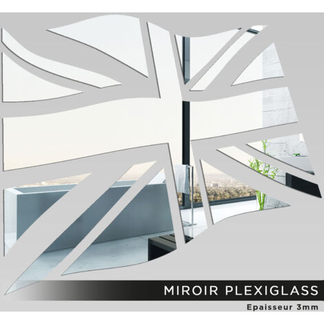 Miroir Plexiglass - Drapeau anglais - 60x70 cm