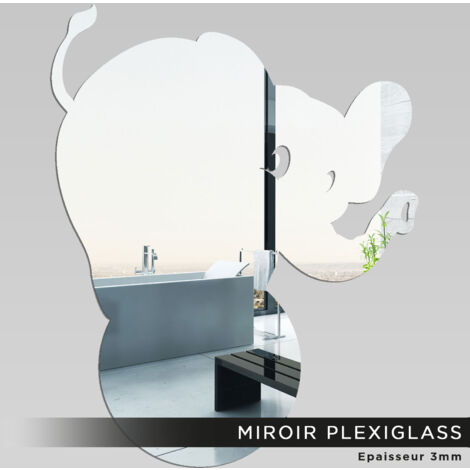 Miroir Plexiglass - Éléphant - 40x50 cm