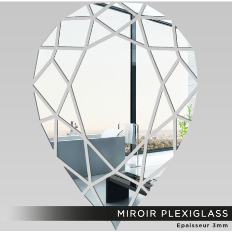 Miroir Plexiglass - Goutte - 94x130 cm