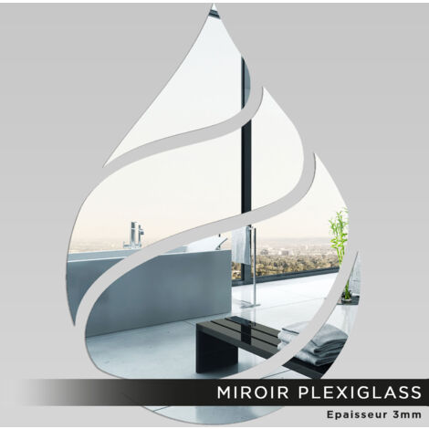 Miroir Plexiglass - Goutte maxi - 20x29 cm