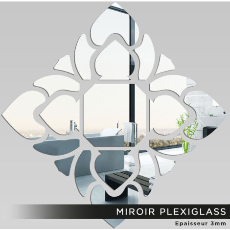 Miroir Plexiglass - Losange design - 40x40 cm