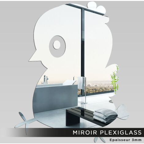 Miroir Plexiglass - Oiseau - 40x50 cm