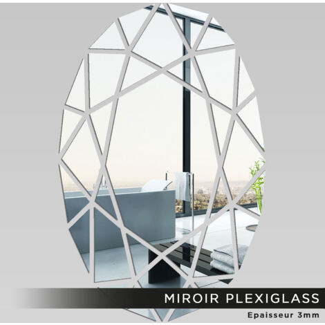 Miroir Plexiglass - Oval - 40x62 cm