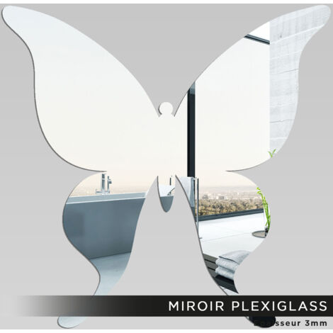 Miroir Plexiglass - Papillion - 40x40 cm