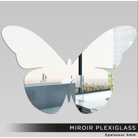 Miroir Plexiglass - Papillon - 10x15 cm