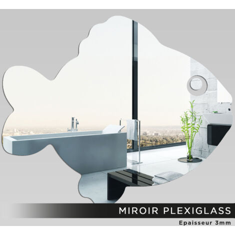 Miroir Plexiglass - Poisson - 25x30 cm