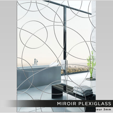 Miroir Plexiglass - Rectangle design - 120x170 cm