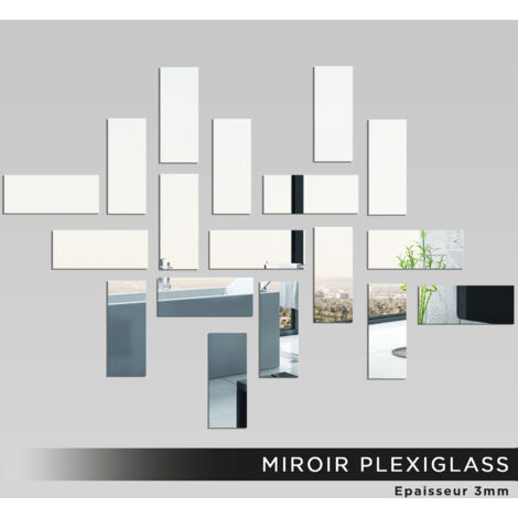 Miroir Plexiglass - Rectangles - 70x100 cm