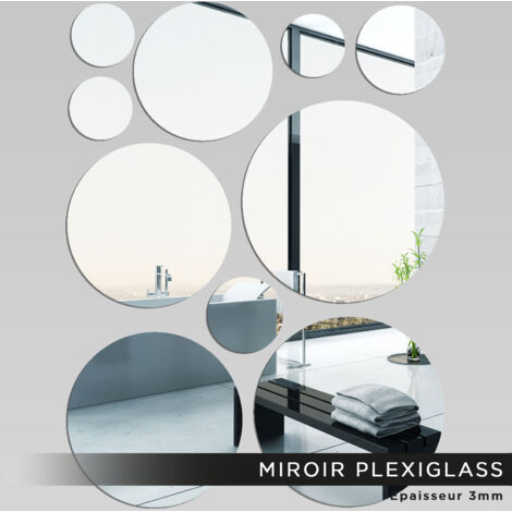 Miroir Plexiglass - Ronds - 10x14 cm