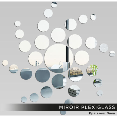 Miroir Plexiglass - Ronds - 180x180 cm