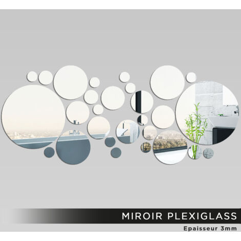 Miroir Plexiglass - Ronds - 25x60 cm