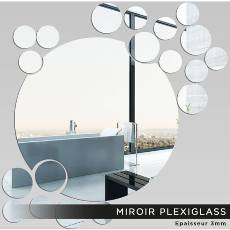 Miroir Plexiglass - Ronds - 40x40 cm