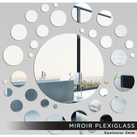 Miroir Plexiglass - Ronds - Diamètre 40 cm