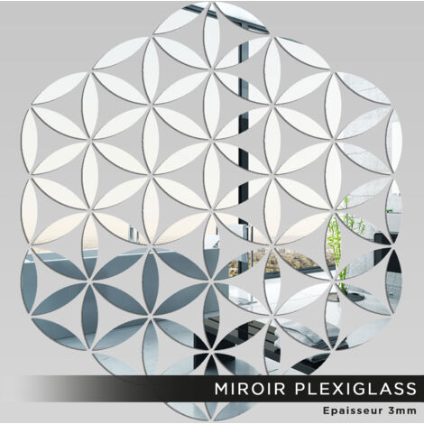 Miroir Plexiglass - Rose des sables - 110x120 cm