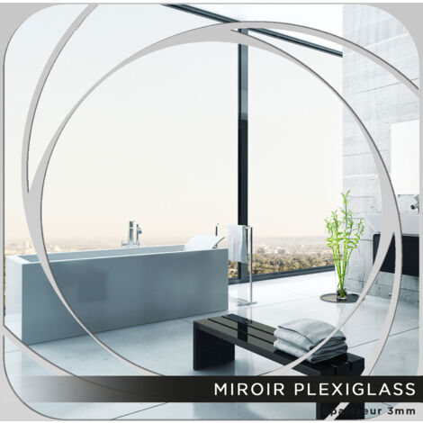 Miroir Plexiglass - Spirale - 40x40 cm