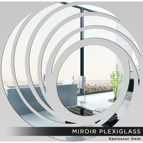 Miroir Plexiglass - Spirale - 40x40 cm