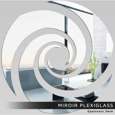 Miroir Plexiglass - Spirale - 40x40 cm