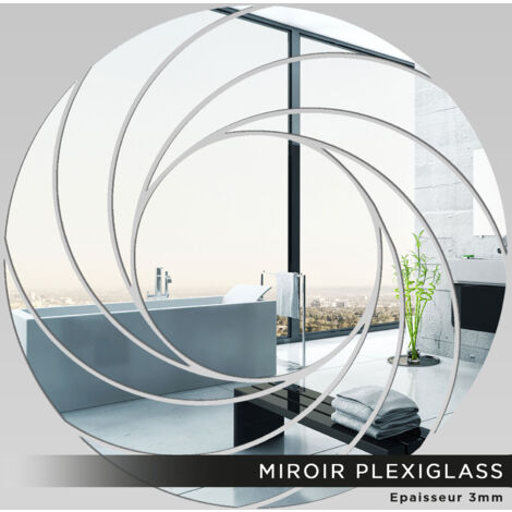 Miroir Plexiglass - Spirale - 40x40 cm