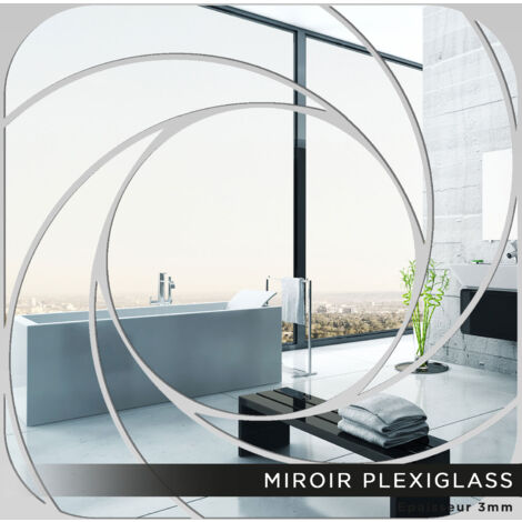Miroir Plexiglass - Spirale - 40x40 cm