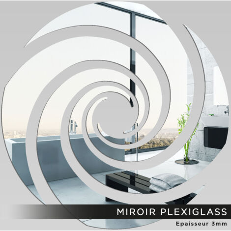 Miroir Plexiglass - Spirale - 60x60 cm