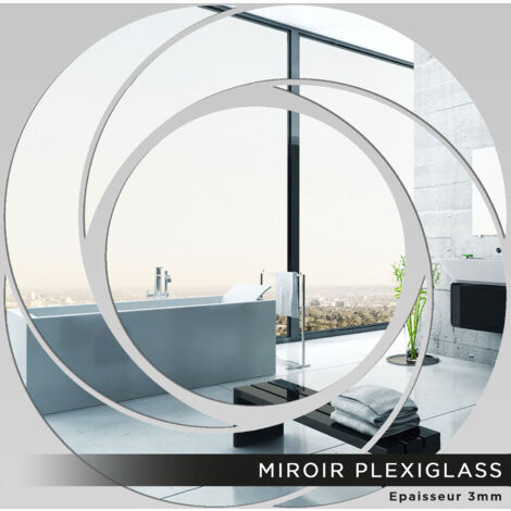 Miroir Plexiglass - Spirale - 80x80 cm