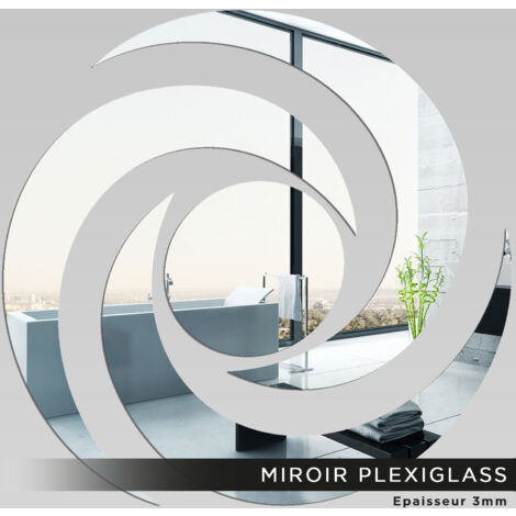 Miroir Plexiglass - Spirale - 80x80 cm