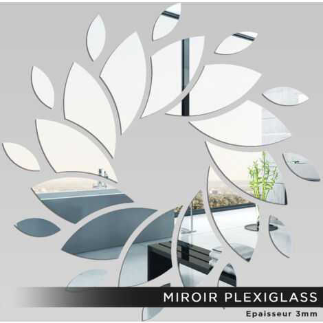 Miroir Plexiglass - Spirale pétale - 180x180 cm