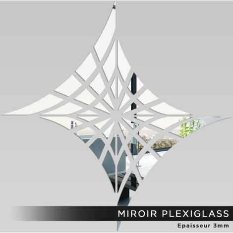 Miroir Plexiglass - Toile d'araignée - 200x200 cm