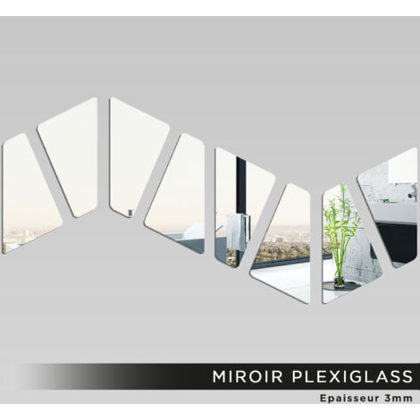 Miroir Plexiglass - Vague - 40x80 cm