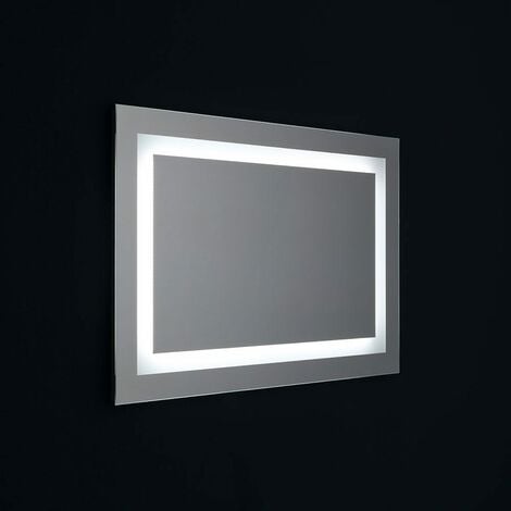 MIROIR POUR SALLE DE BAIN 90X60 AVEC LED RÉVERSIBLE + ALLUMAGE TOUCH