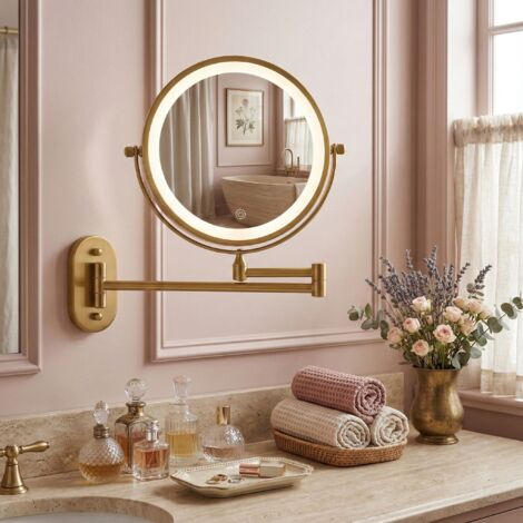 Miroir Rea Glow Chrome Led
