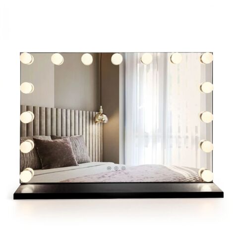 Miroir Rea Hollywood 58X45 Led Black