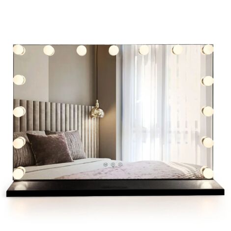 Miroir Rea Hollywood Led Black