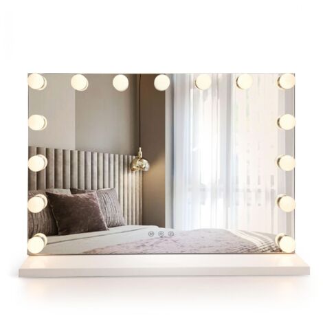 Miroir Rea Hollywood Whte 58X45 Led