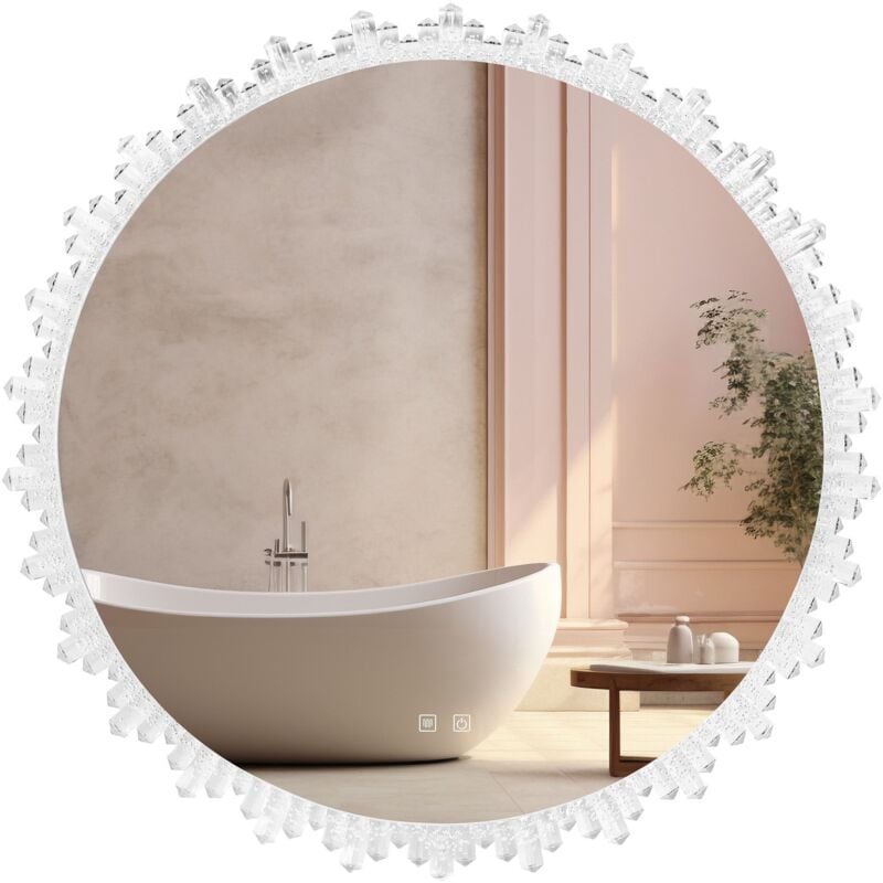 REA - miroir led X013 80X80 transparent