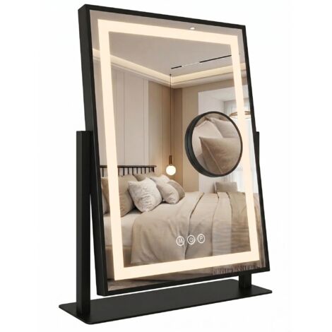 Miroir Rea Lumi 30X40 Led Black