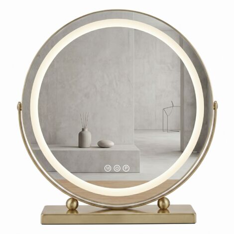 Miroir Rea Make-Up Led Gold
