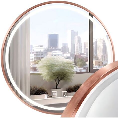 Miroir Rea Mmj Led Brush Copper 100Cm