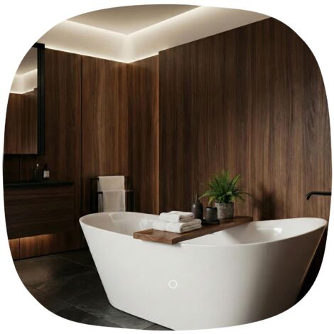 Miroir Rea Top 70X70 Transparent 70X70 Led