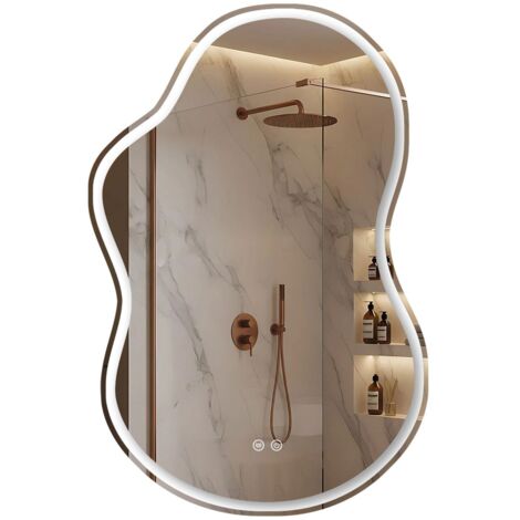 Miroir Rea Uno Double Transparent Led 80X55