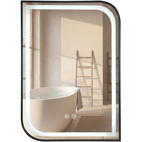 Miroir Rea Zone 70X50 Led Black