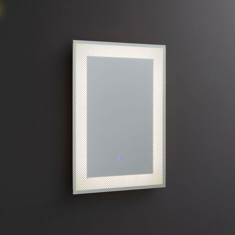 Miroir rectangulaire 50x70 décoré LED