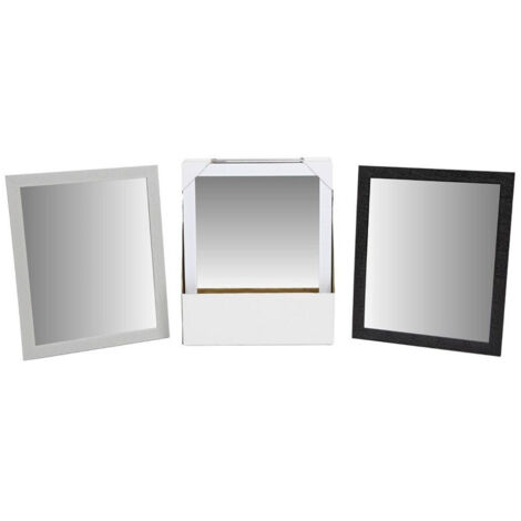 Miroir Rectangulaire Avec Cadre En Pvc Décoré 40 X 50 Cm 219108