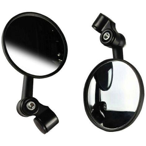 Miroir rétroviseur universel pour guidon de moto et scooter, rétroviseur rond pour guidon, accessoire de visibilité arrière pour deux-roues.