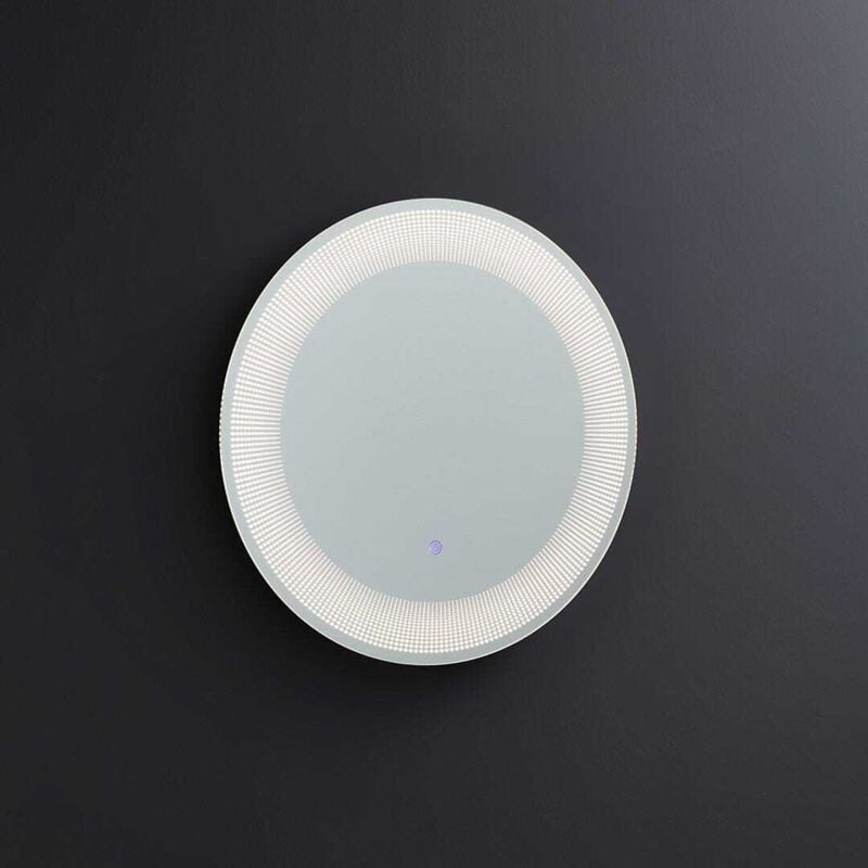 Kiamami Valentina - Miroir Rond 60 Cm Éclairage Led Touch