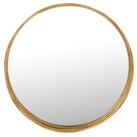 Miroir rond convexe oeil de sorcière noir et doré 29,5 cm - Manderley –  Decoclico